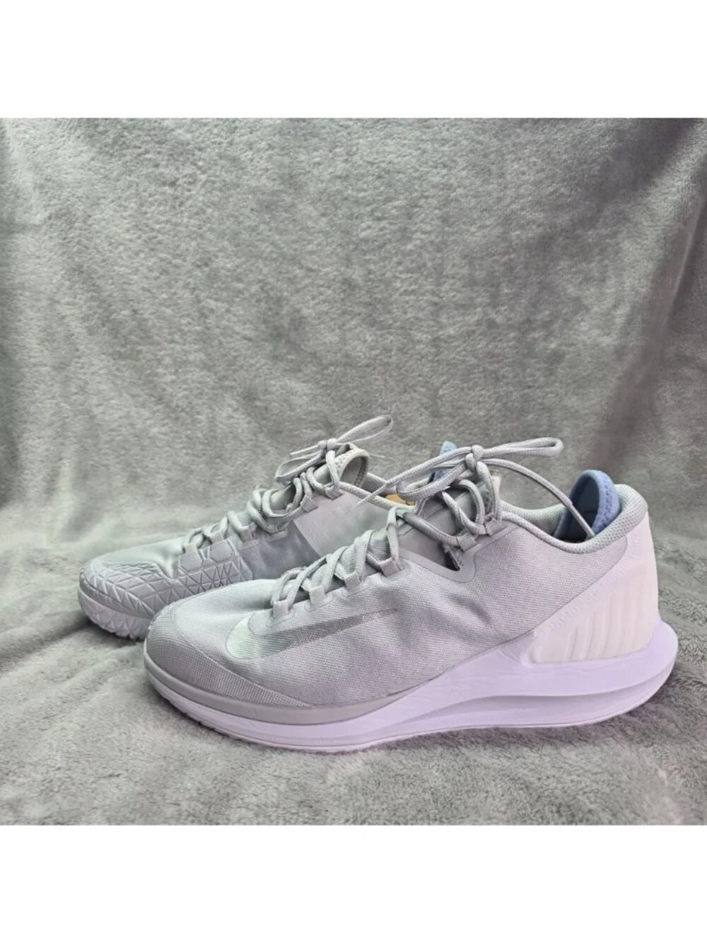 Womens Nike Court Zoom Zero Tennis Shoes White Gray Athletic Sneakers Size 12